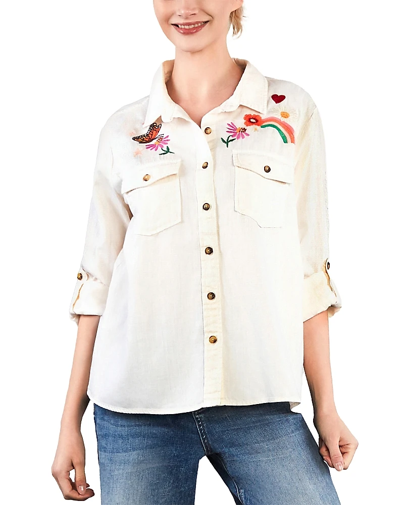 Billy T Happy Place Denim Shirt