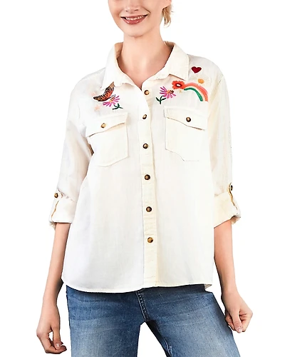 Billy T Happy Place Denim Shirt