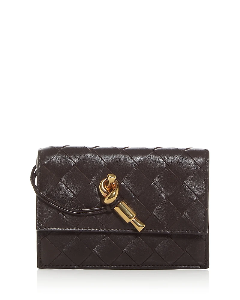Bottega Veneta Andiamo Intrecciato Leather Card Case
