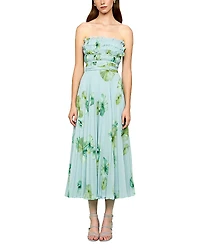Amur Cathy Floral Plisse Midi Dress
