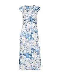 Rome Print Midi Dress