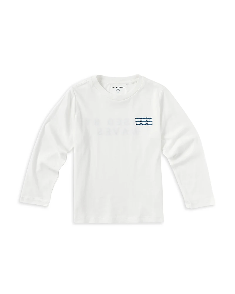 Sol Angeles Boys' Raised By Waves Long Sleeve Cotton Tee - Little Kid, Big Kid