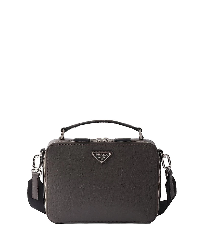 Prada Brique Medium Saffiano Leather Bag