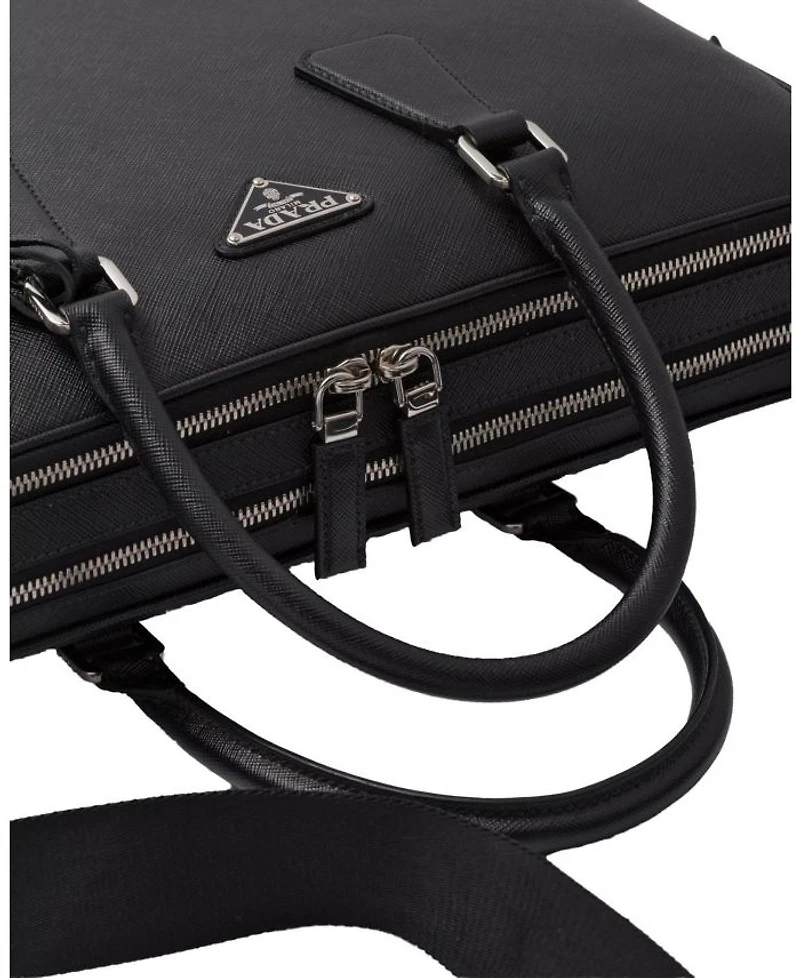 Saffiano Leather Briefcase