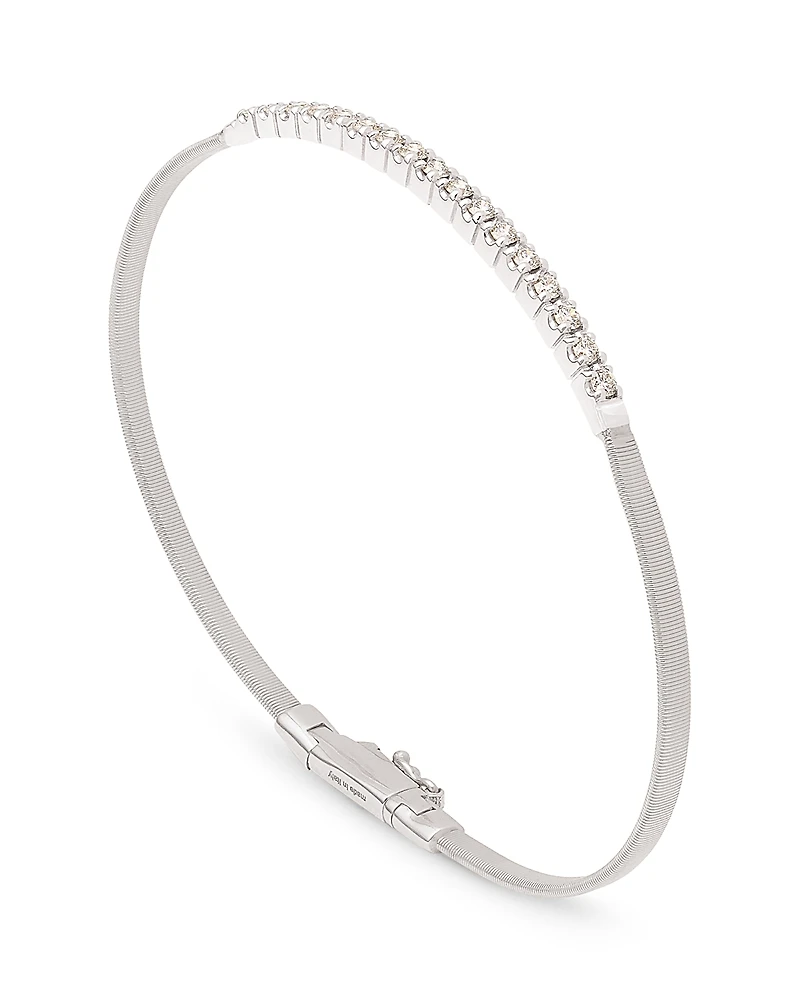 Marco Bicego 18K White Gold & Diamond Masai Stackable Bracelet