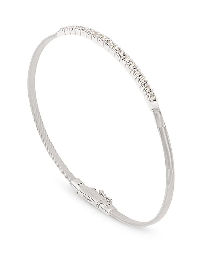 Marco Bicego 18K White Gold & Diamond Masai Stackable Bracelet