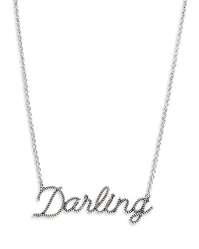 Aqua x Ava Phillippe Ava Darling Script Pendant Necklace, 18-20 - Exclusive