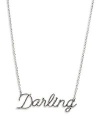 Aqua x Ava Phillippe Ava Darling Script Pendant Necklace, 18-20 - Exclusive