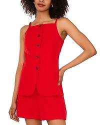 1.state Button Front Vest