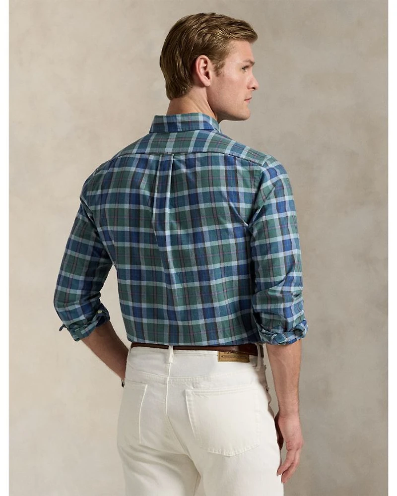 Classic Fit Plaid Oxford Shirt