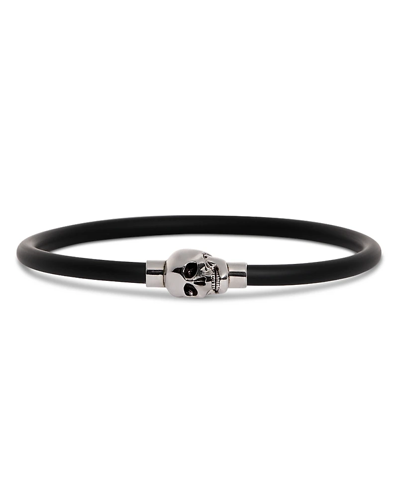 McQueen Skull Rubber Cord Bracelet