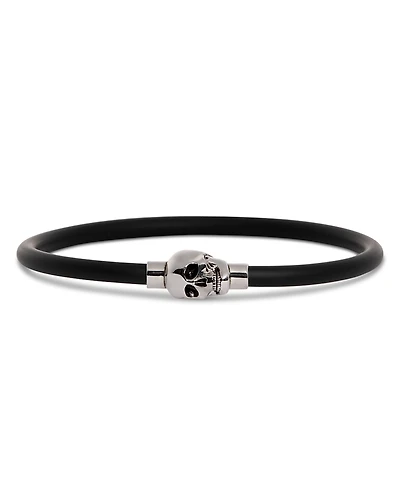 McQueen Skull Rubber Cord Bracelet