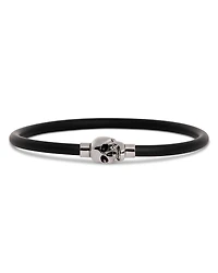 McQueen Skull Rubber Cord Bracelet
