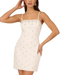 Adrianna By Adrianna Papell Beaded Sleeveless Sheath Dress