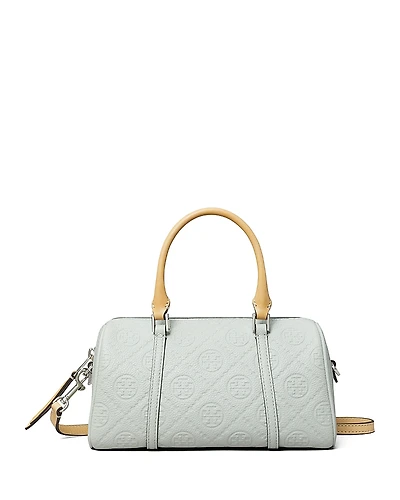 Tory Burch T Monogram Embossed Leather Satchel