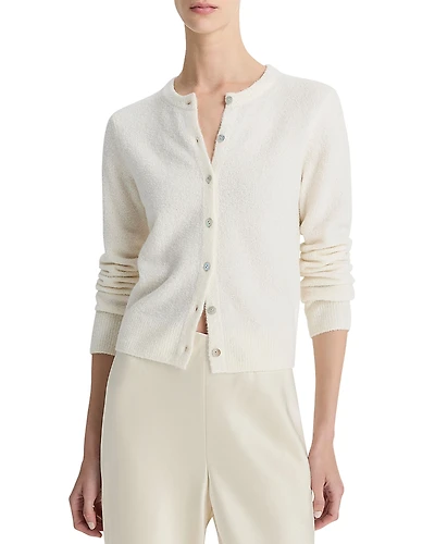 Vince Soft Boucle Cardigan Sweater