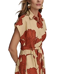 Linen Blend Shirtdress