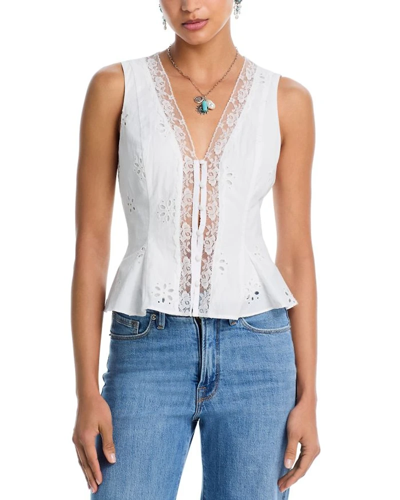 Eyelet Lace Tank Top - Exclusive
