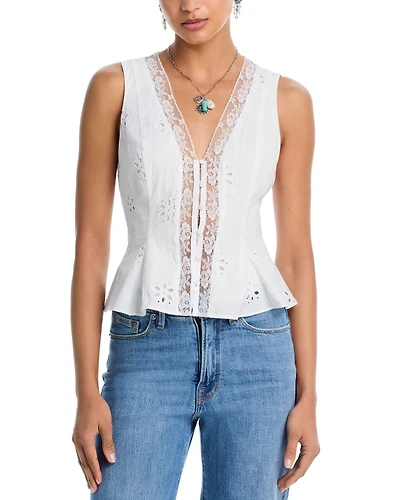 Eyelet Lace Tank Top - Exclusive