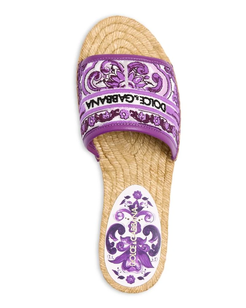 Women's Espadrille Slide Sandals