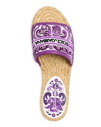 Women's Espadrille Slide Sandals