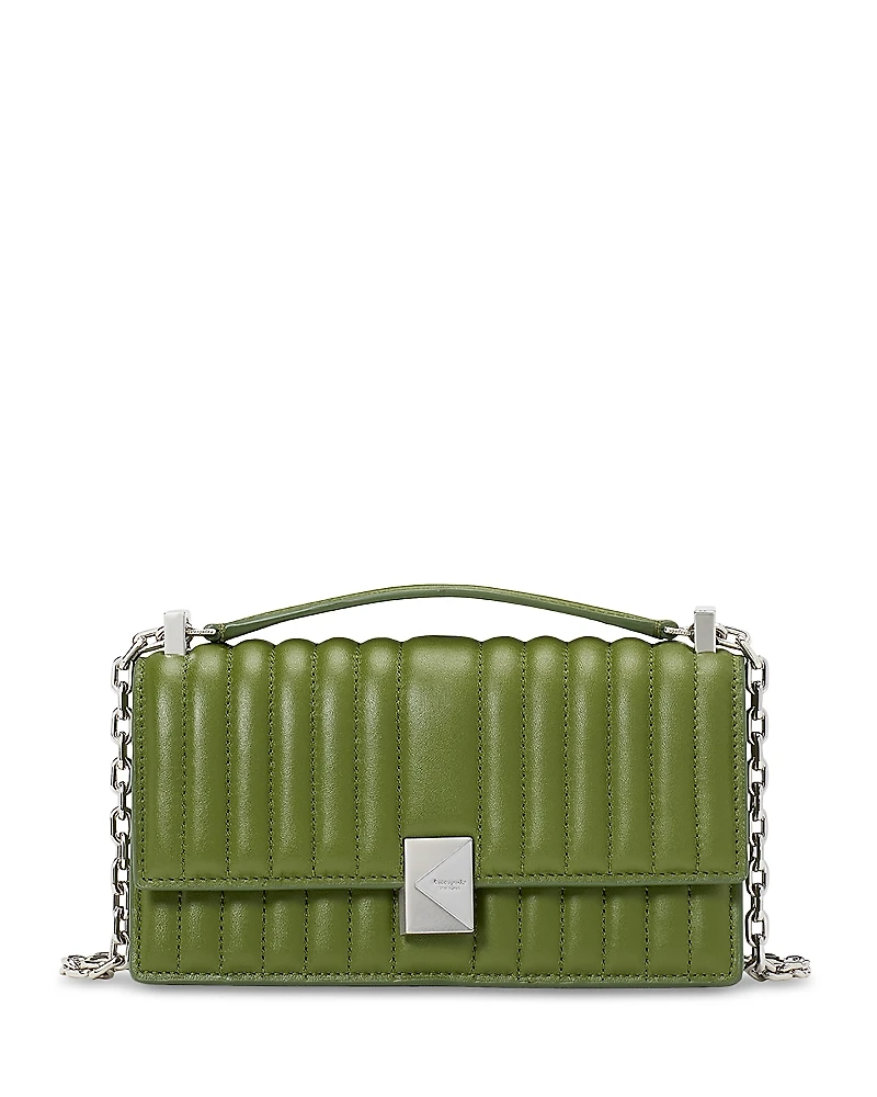 kate spade new york Deco Quilted Leather Mini Flap Chain Crossbody