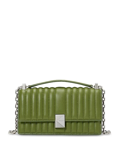 kate spade new york Deco Quilted Leather Mini Flap Chain Crossbody