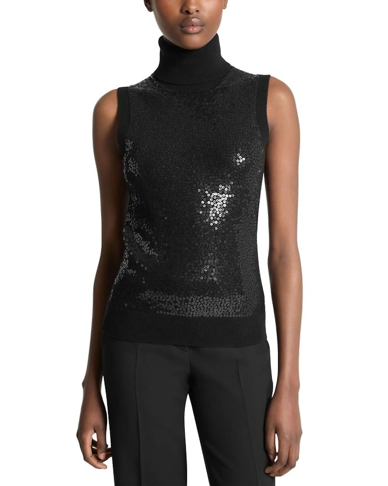 Cashmere Embellished Turtleneck Sweater