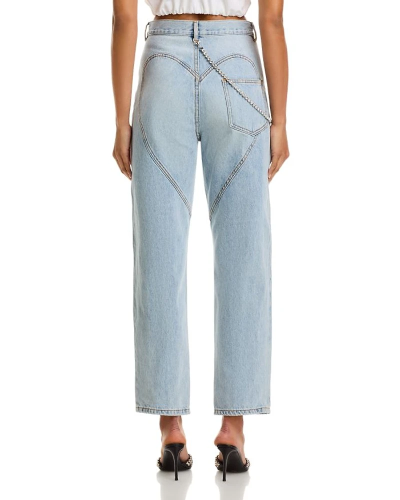 Slit Jeans Light Blue