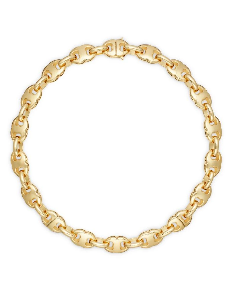 Gemini Link Collar Necklace, 17.3"
