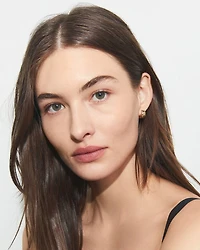 Kira Double T Huggie Hoop Earrings