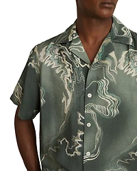 Short Sleeve Button Front Camp Shirt