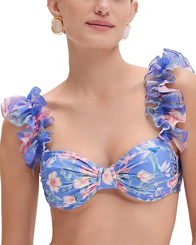 PatBO Amarylis Flutter Bikini Top