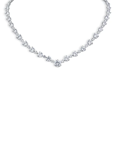 Kenneth Jay Lane Cubic Zirconia All Around Collar Necklace, 16