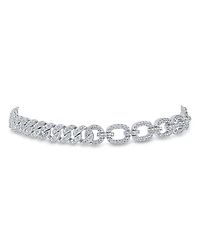 Pavé Mixed Chain Link Bracelet