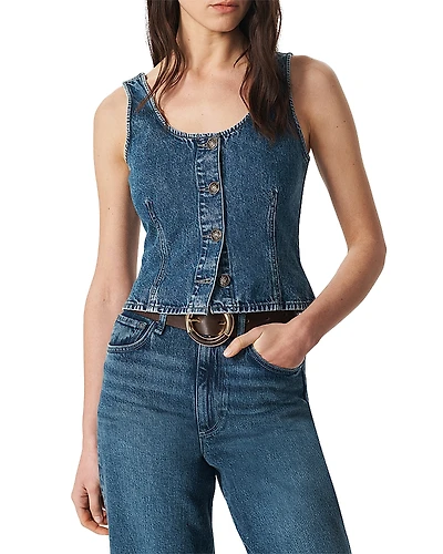 rag & bone Poppy Button Front Vest