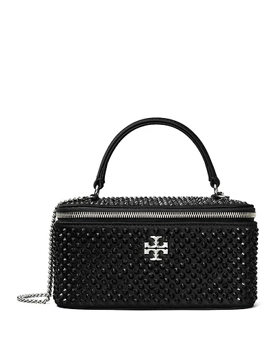 Kira Embellished Satin Vanity Case