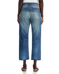 Lucy High Rise Ankle Boyfriend Jeans Esher Blue