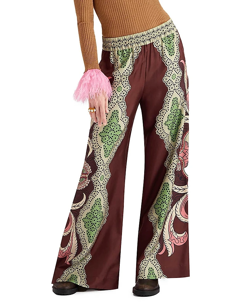 La Doublej Palazzo Pants Bounty Placee Red