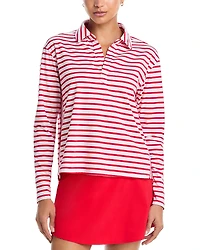 Addison Bay Mulberry Long Sleeve Polo Shirt