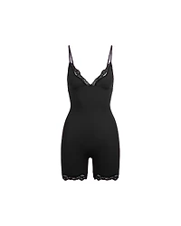 Skims Fits Everybody Lace Triangle Onesie Bodysuit