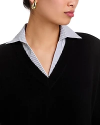 Layered Look Cashmere Sweater - Exclusive