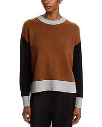 C by Bloomingdale's Cashmere Color Blocked Sweater - Exclusive