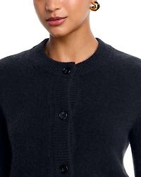 Cropped Wide Sleeve Crewneck Cardigan - Exclusive