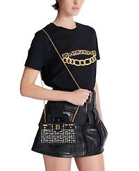 B-Buzz Small Top Handle Monogrammed Canvas and Leather Bag