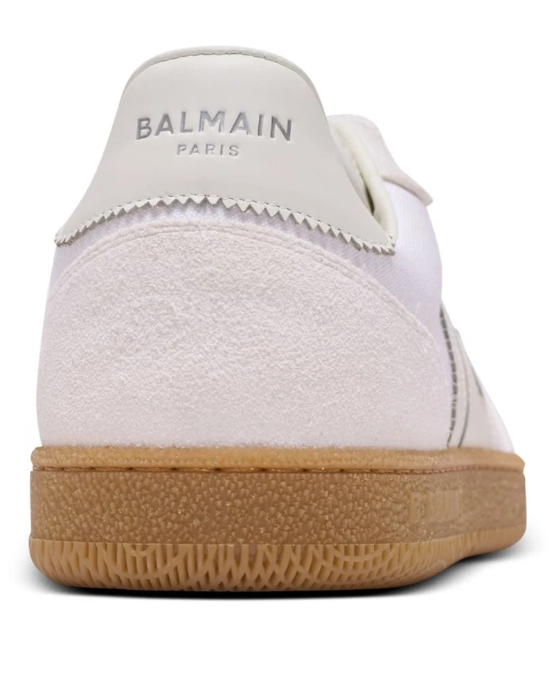 Women's Leather and Canvas Swan Trainers