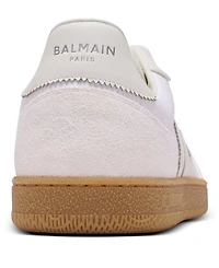 Women's Leather and Canvas Swan Trainers
