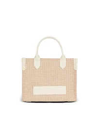 Balmain B-Army Monogrammed Canvas and Leather Tote Bag