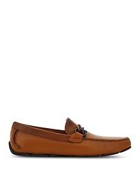 Ferragamo Men's Front 4Vit Gancini Ornament Slip On Drivers