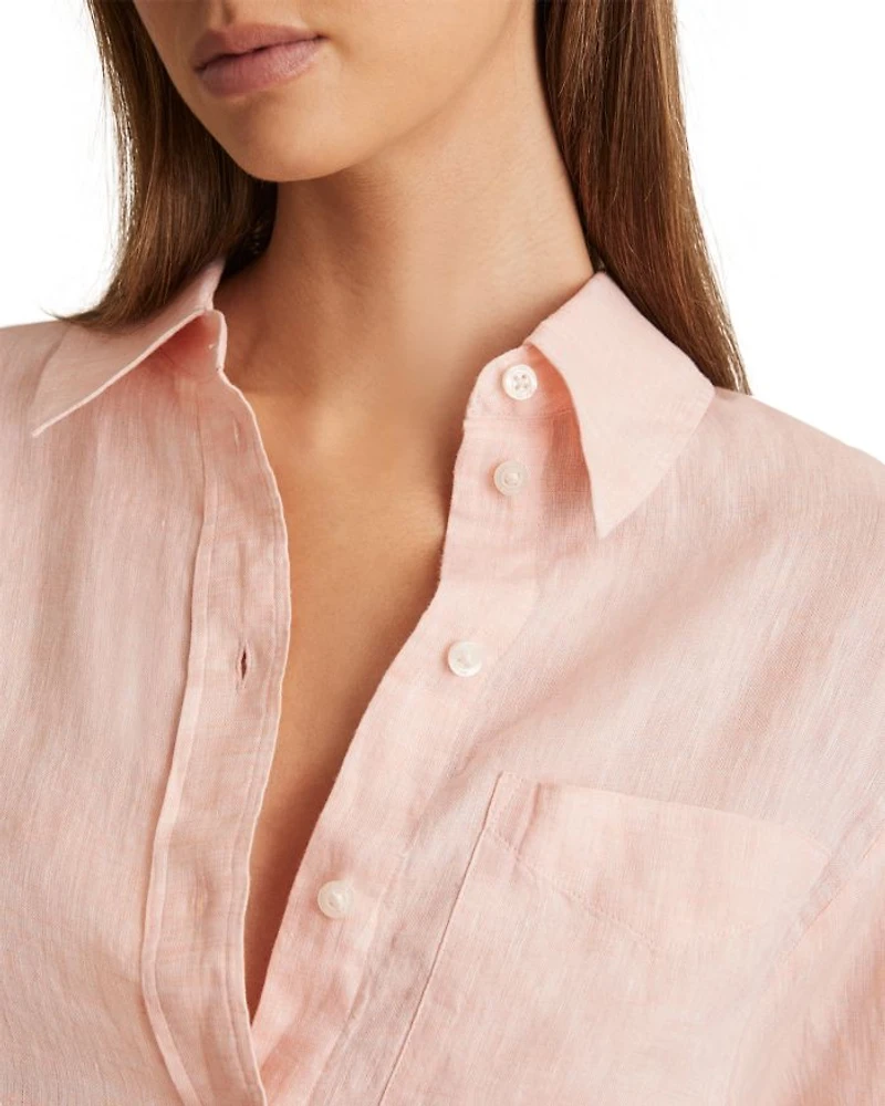 Leora Fitted Linen Shirt